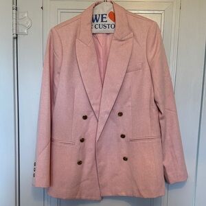 Tuckernuck Blush Double-Breasted Blazer